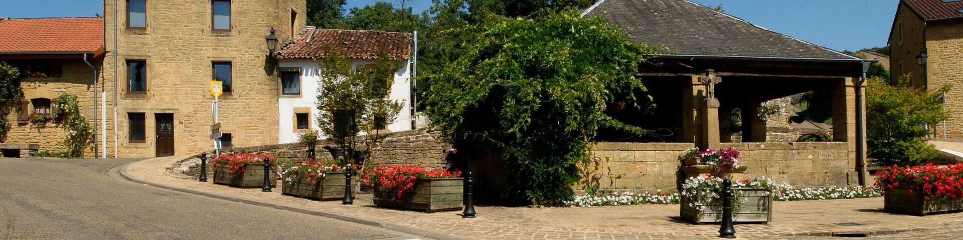 Dorpsgezicht van Torgny, België.