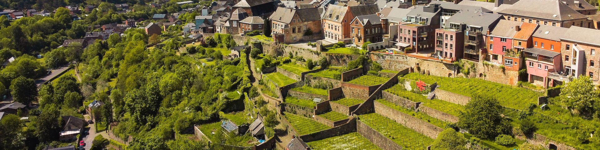 City of Thuin and it's hanging gardens, Belgium