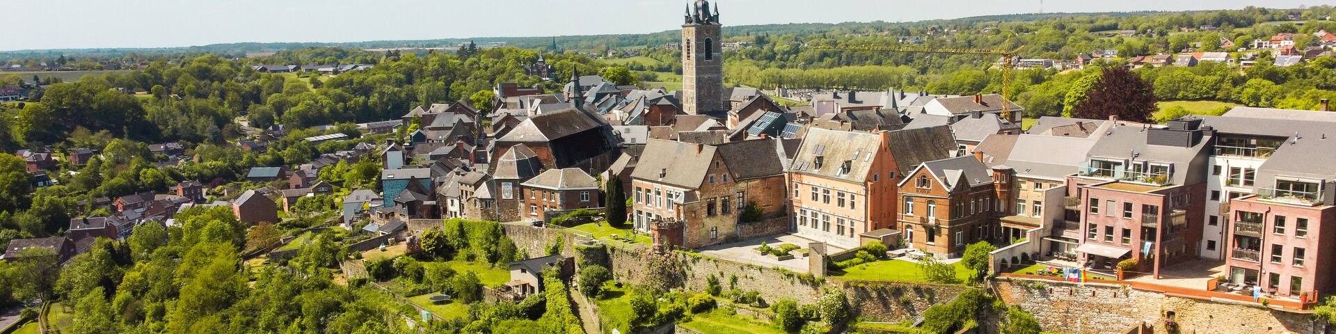 City of Thuin and it's hanging gardens, Belgium