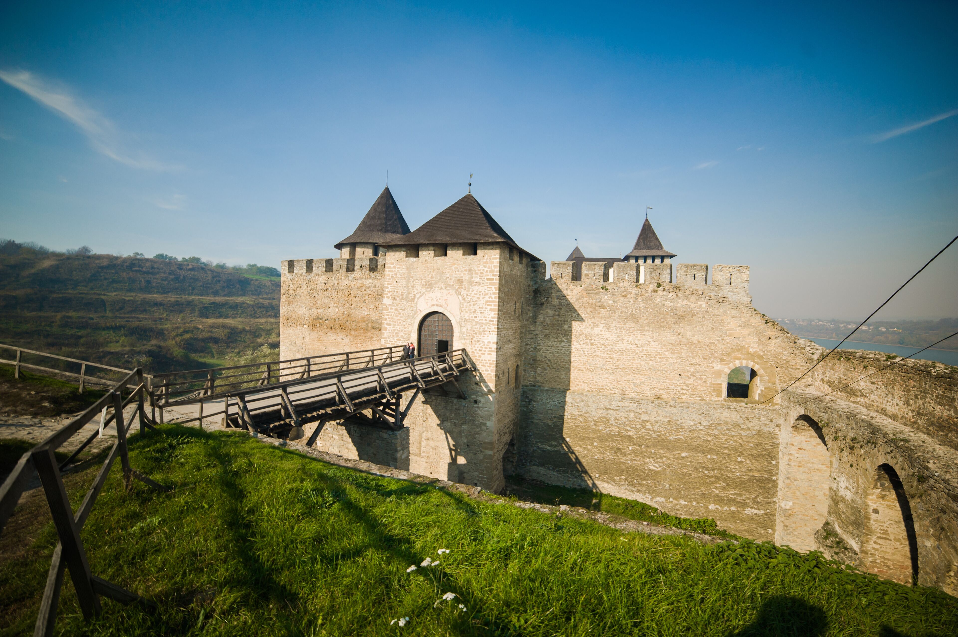 Old castle fortification building