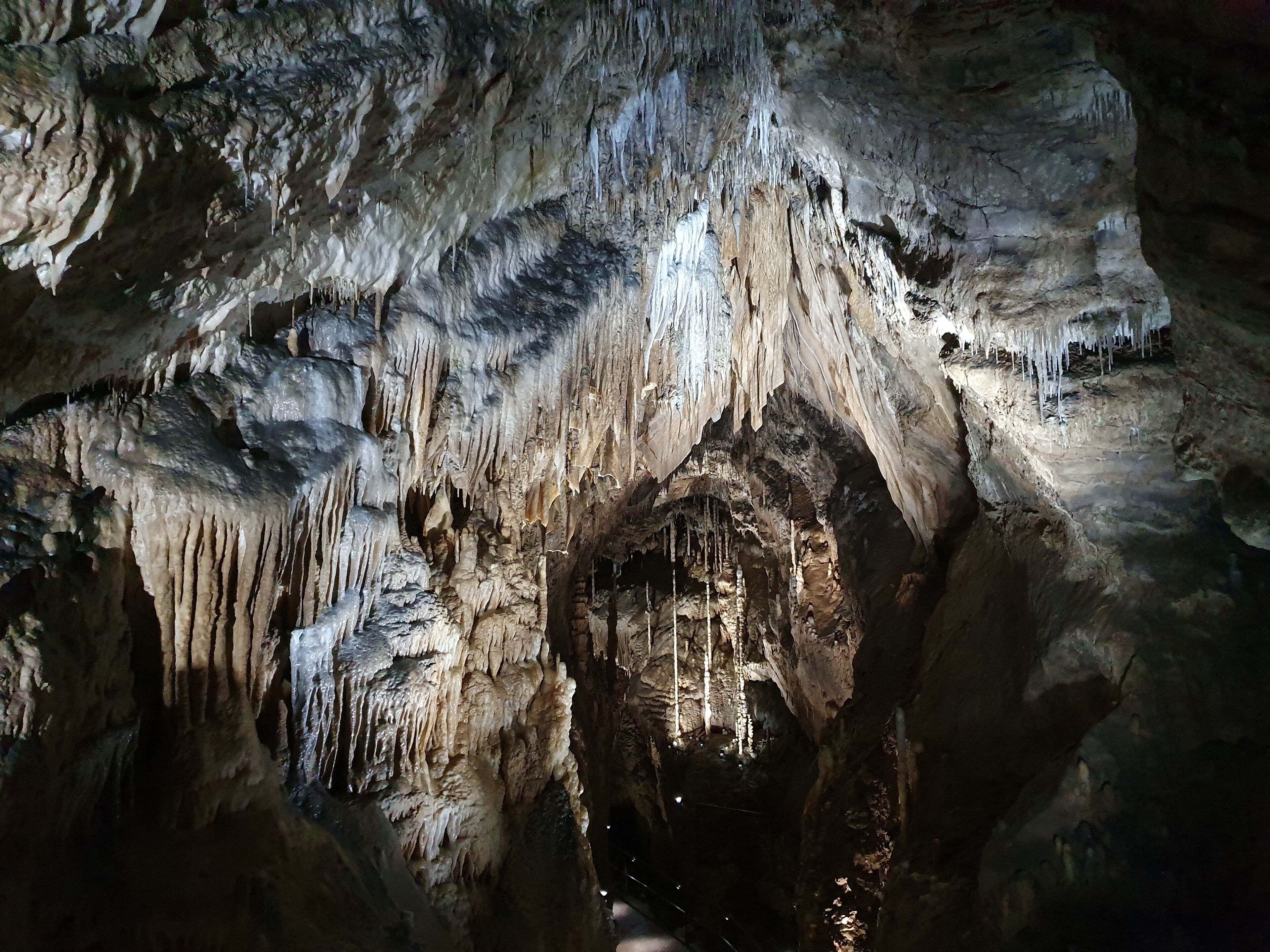 A picture shot in the cave nearby.  Really beautiful scenes! 