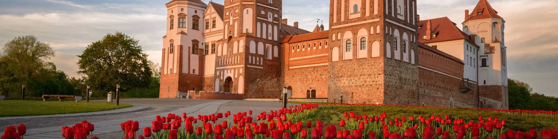 Mir Castle Complex in the town of Mir, Belarus