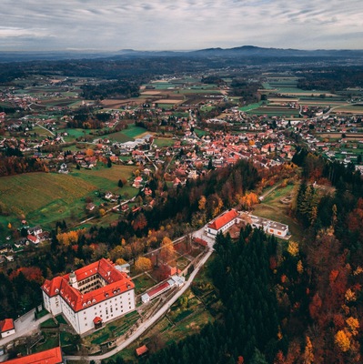 Castle Schwanberg, Austria from above