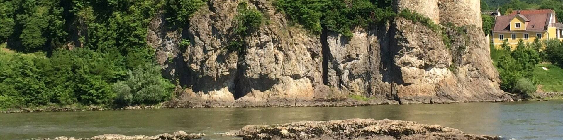 Floating by this beautiful castle in Austria.