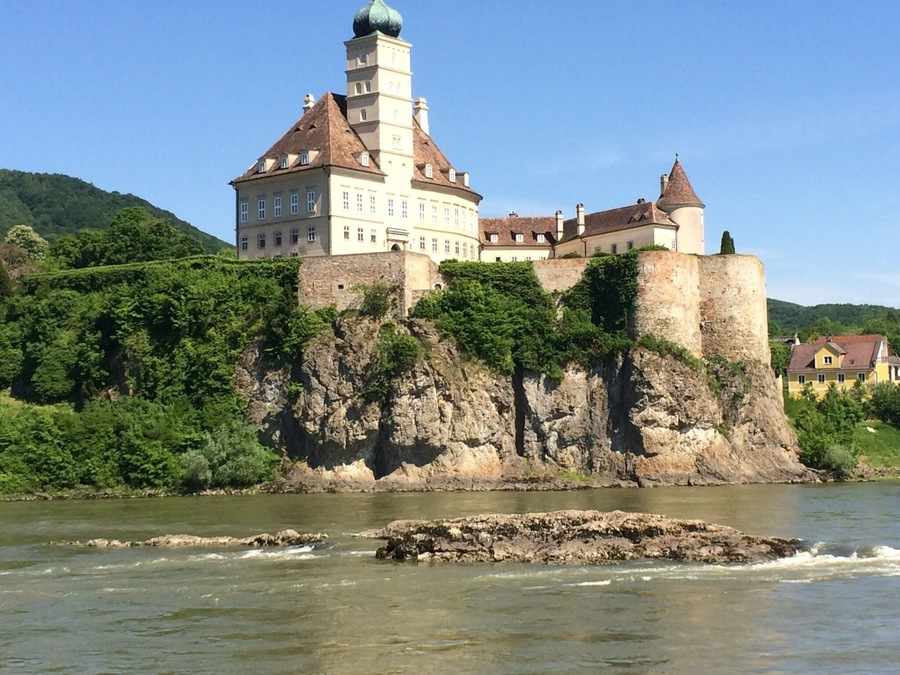 Floating by this beautiful castle in Austria.