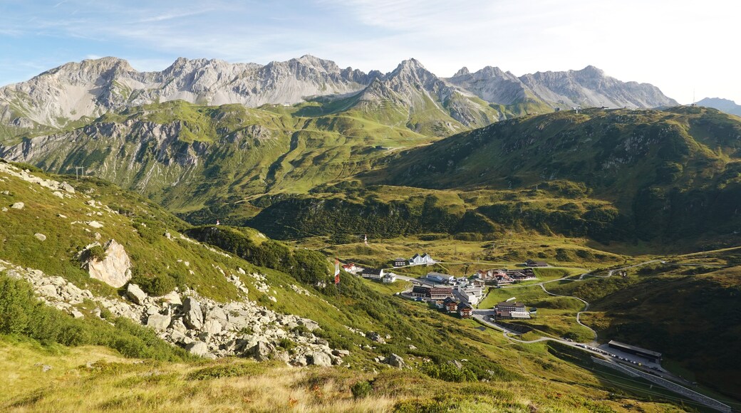 The panorama of the Lechtal Alps, Sankt Anton, Austria