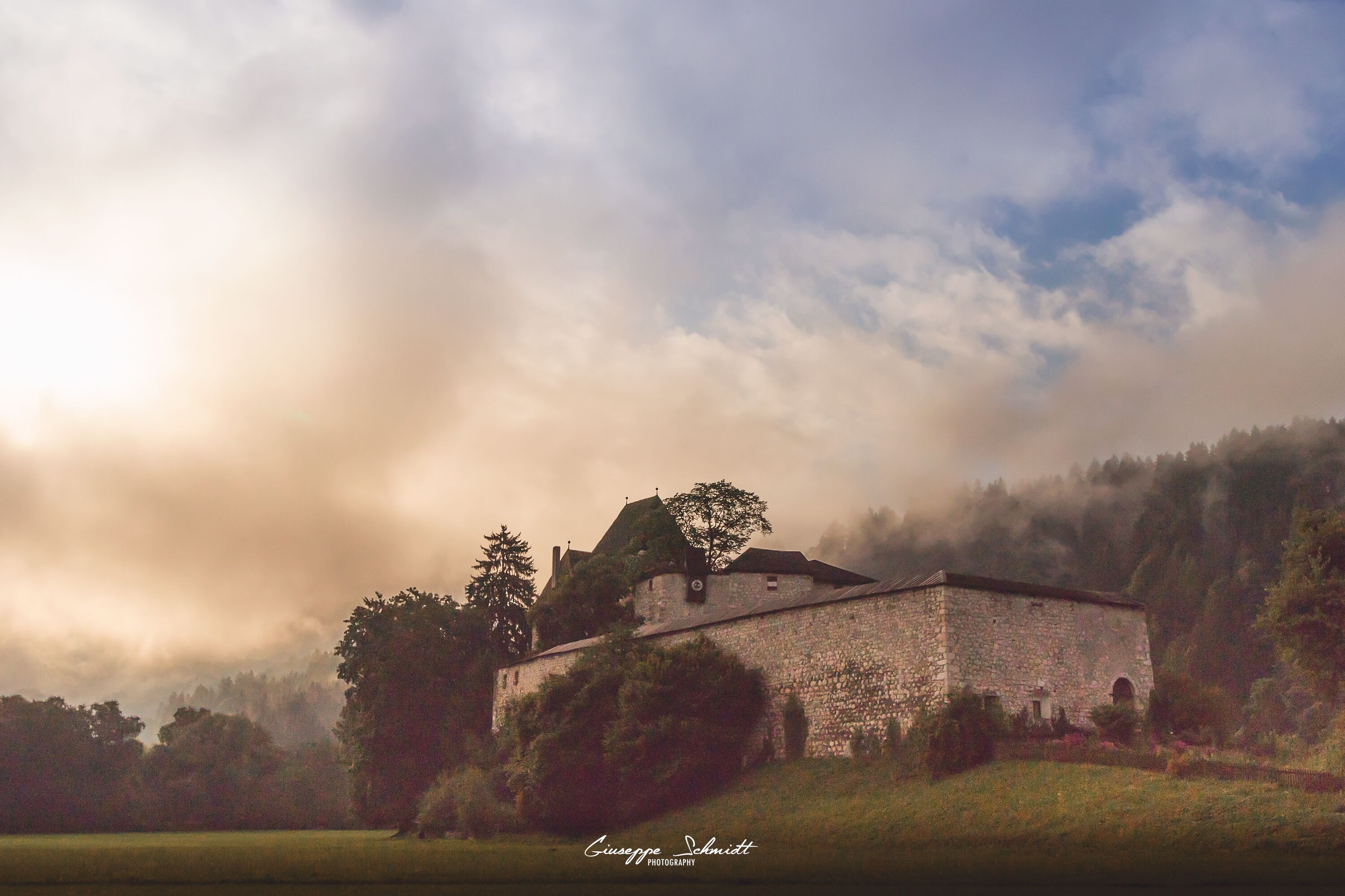 Discovered a little-known Castle near "Matzen-Park". It was a great surprise and by the way an incredible appearance with all this clouds around the area.