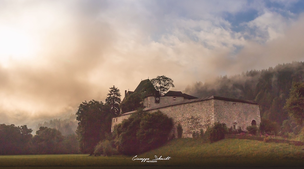 Discovered a little-known Castle near "Matzen-Park". It was a great surprise and by the way an incredible appearance with all this clouds around the area.