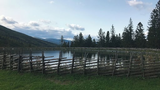 Mönichkirchener Schwaig. A lake in the mountains
