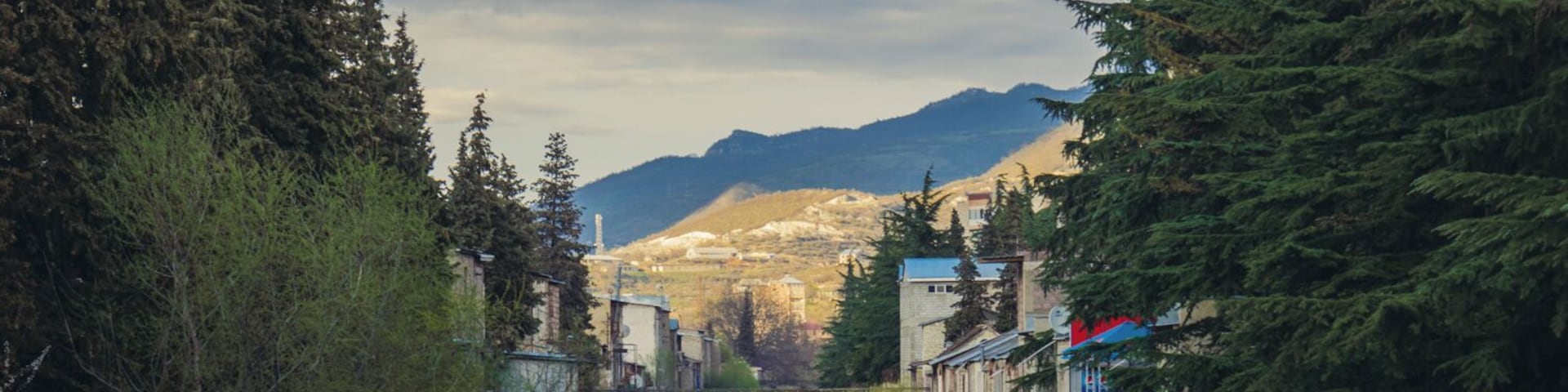 The Aghstev river running through the middle of Ijevan.