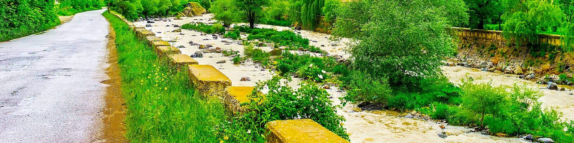 The mountain Deped River, Dzoraget village, Armenia