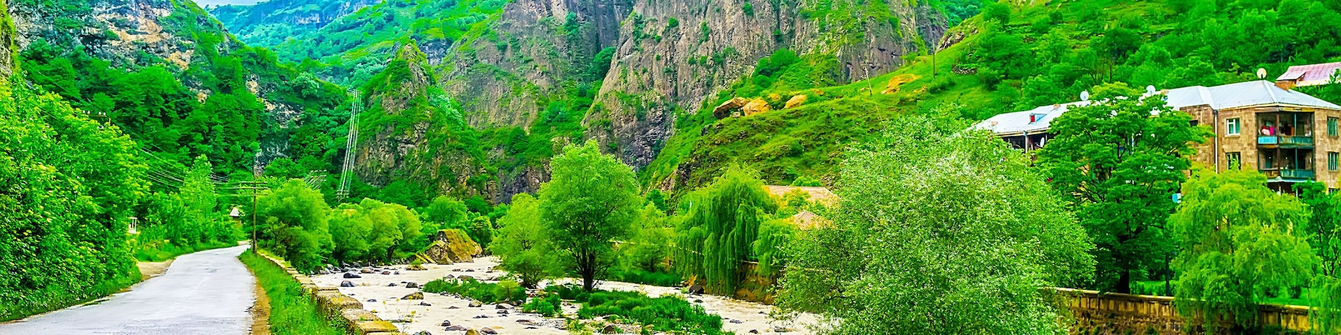 The mountain Deped River, Dzoraget village, Armenia