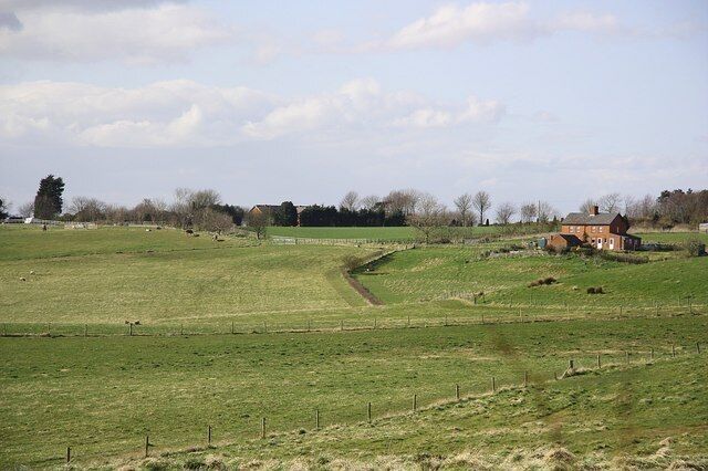 Asgarby view Downtown Asgarby on top of the Lincolnshire Wolds