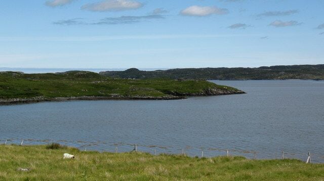 Am Port Mor A shallow bay on the south east coast of Great Bernera.