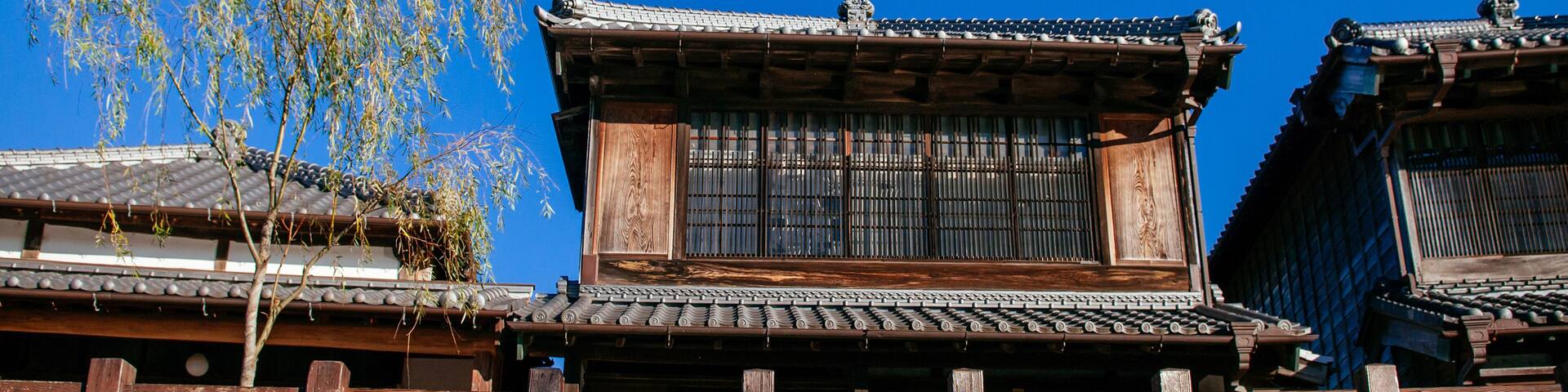 Old vintage Japanese house in Sawara, Katori, Chiba