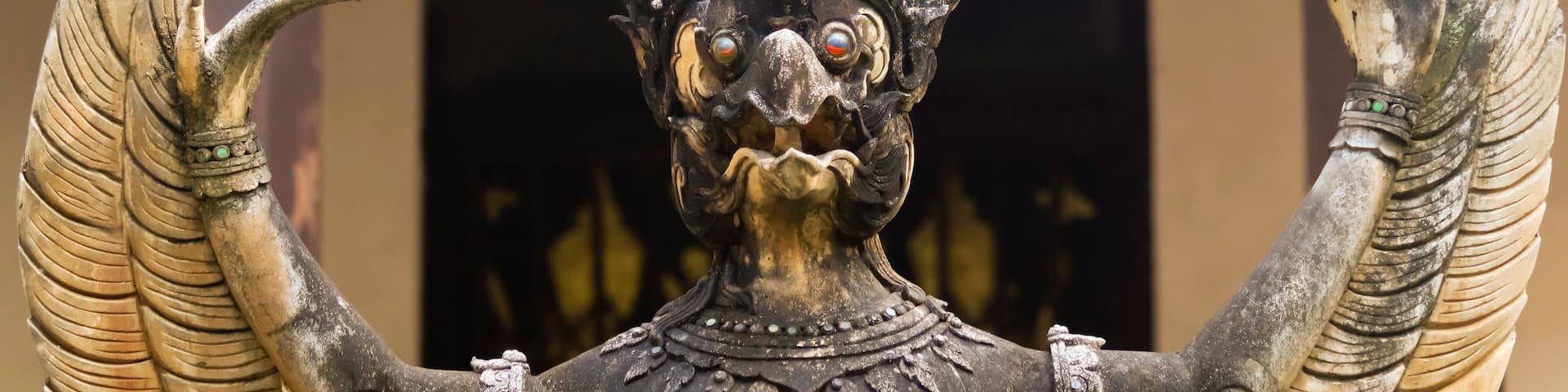 A Garuda Statue, Wat Chang Kam Phra Wihan, Wiang Kum Kam, Chiang Mai, Thailand