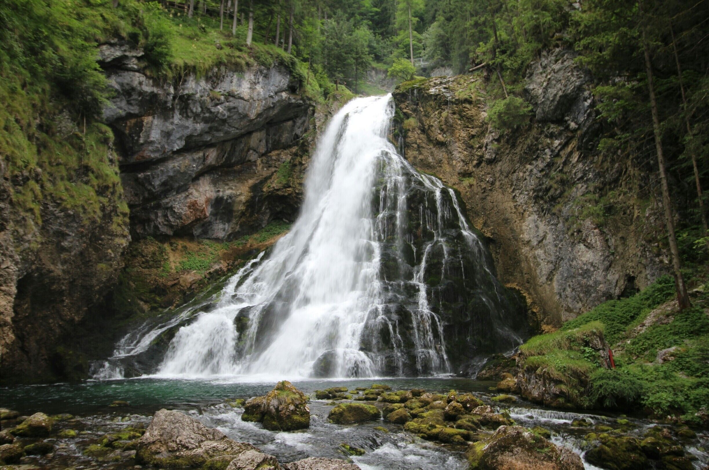 This waterfall is a little beauty in Golling, Austria. It seems it is not well known yet. But it is definitely worth seeing.