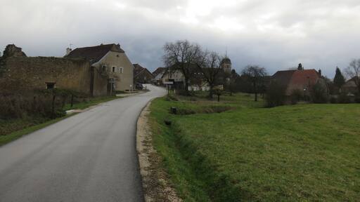 Louvatange (Jura, France) en janvier 2018.