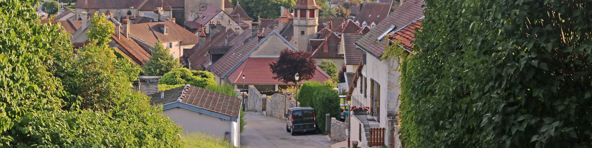 Town of Orgelet in France