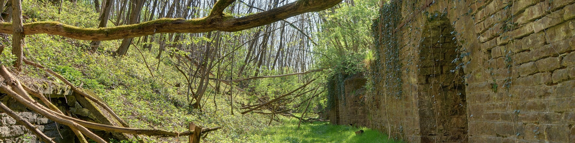 Dans la rue des remparts. Roppe fortifications (HDR).