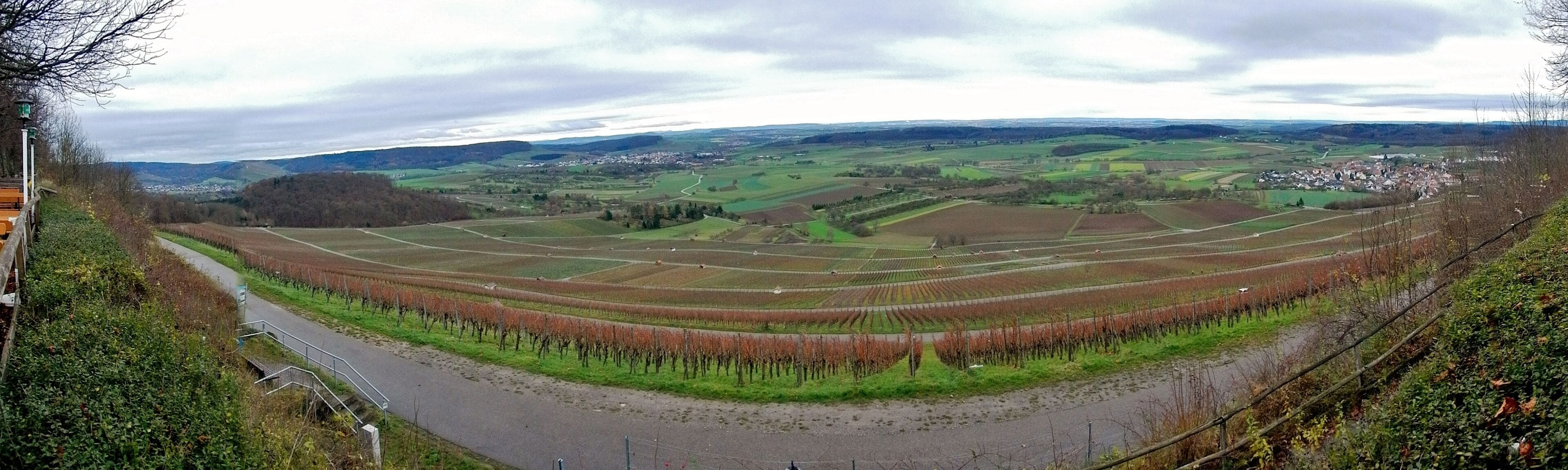 Ausblick von der Berggaststätte auf dem Wunnensteinberg