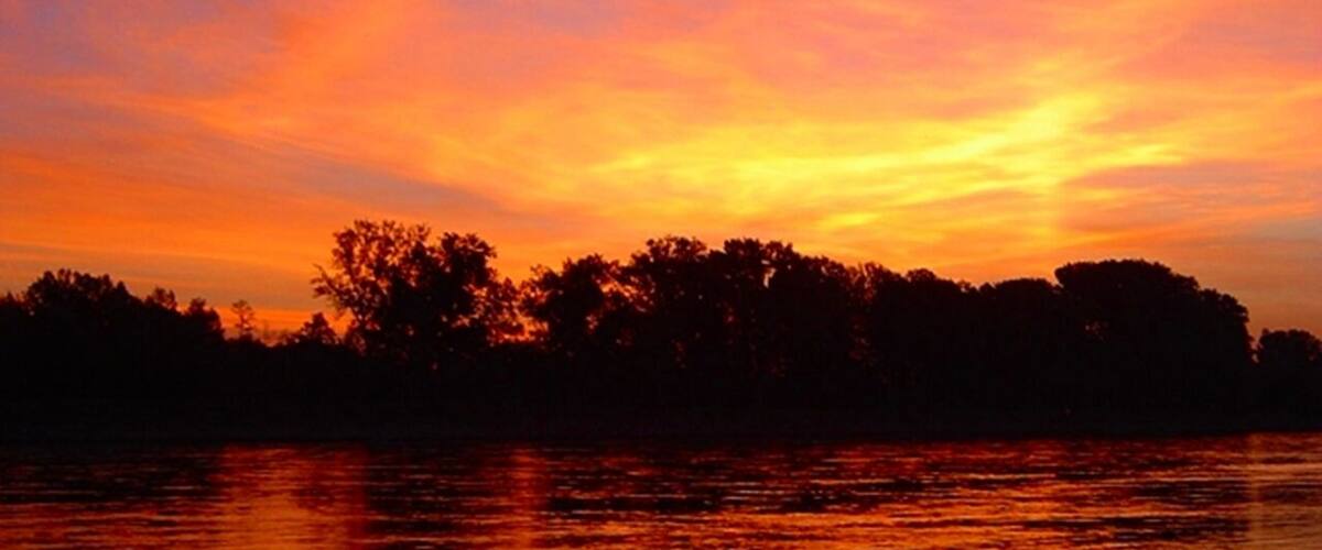 Romantischer Sonnenuntergang