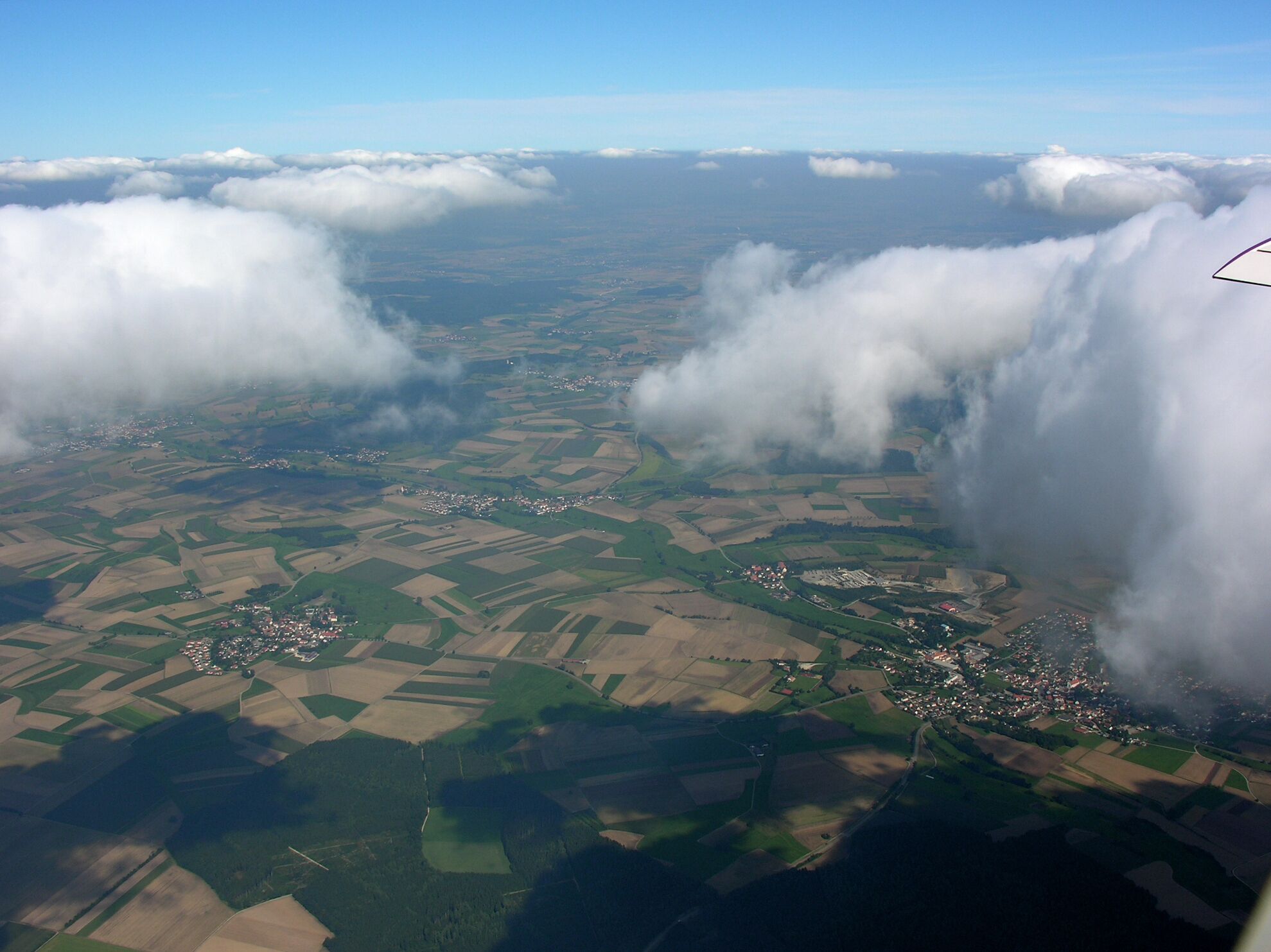 Germany, Baden-Württemberg, aerial view overhead Erisdorf