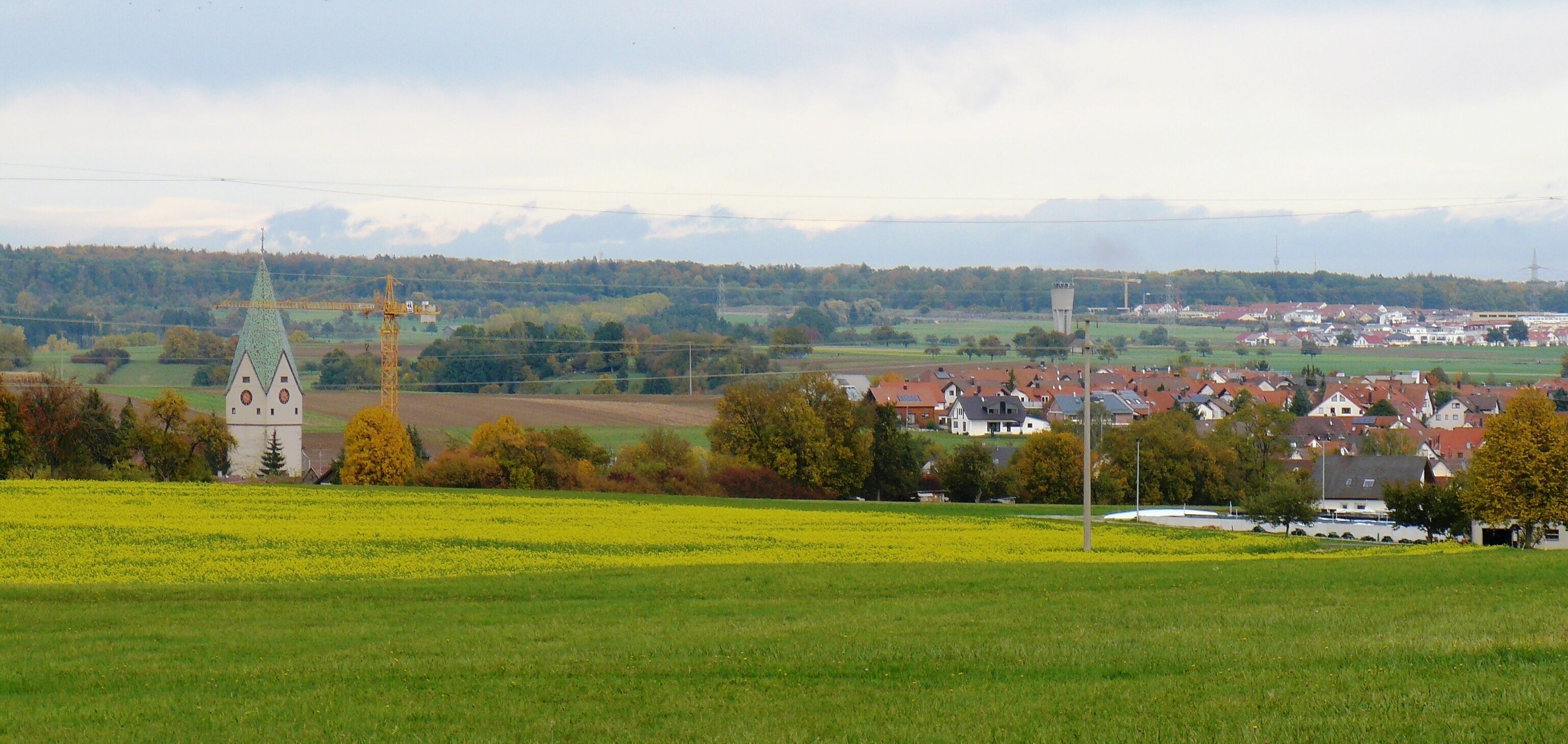 Blick über Hildrizhausen bis nach Holzgerlingen