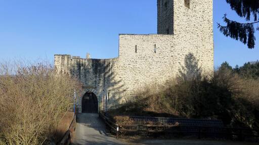 Burg Freienfels von der Zugangsseite