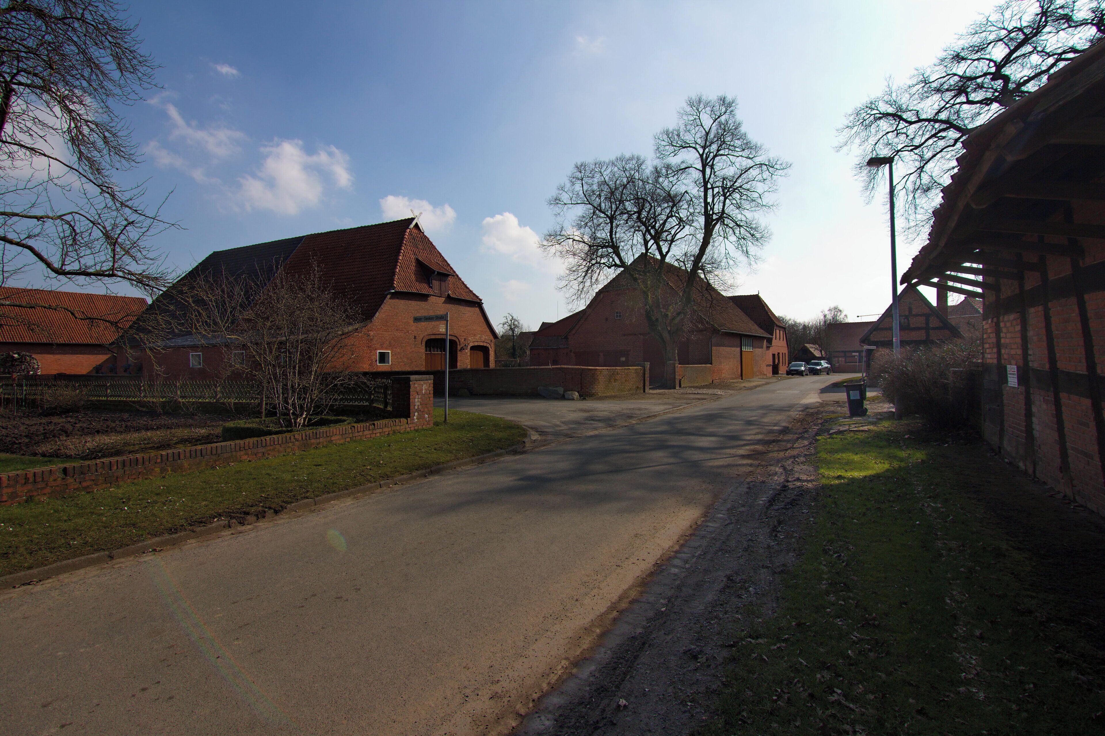 Ortsblick in Schweringen, Niedersachsen, Deutschland.