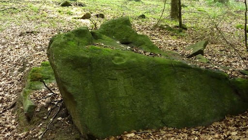 Kleindehsa, Gedenkstein am Hochstein, erinnert an den Absturz eines Militärflugzeuges 1944