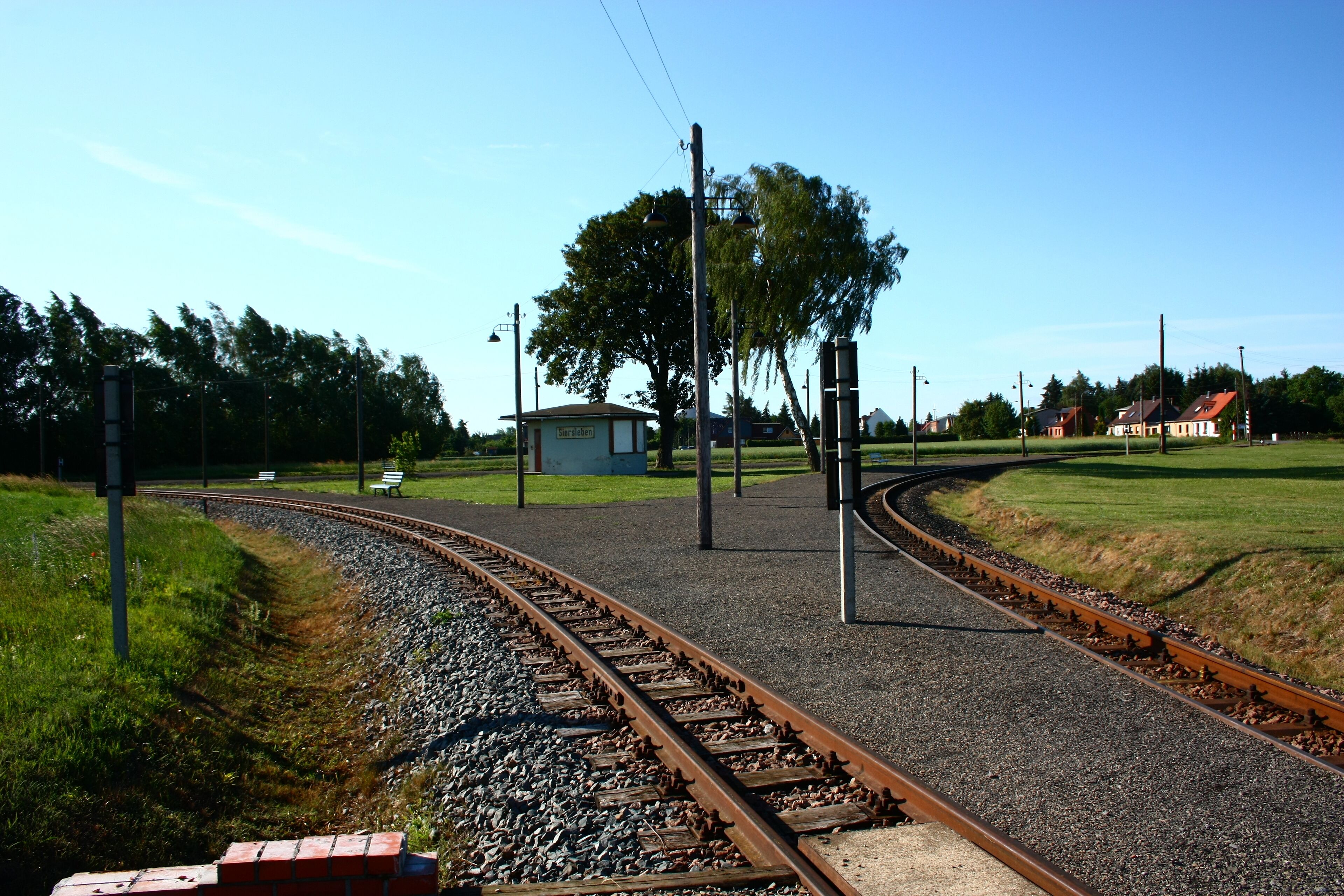der Bahnhof Gleisdreieck von Siersleben