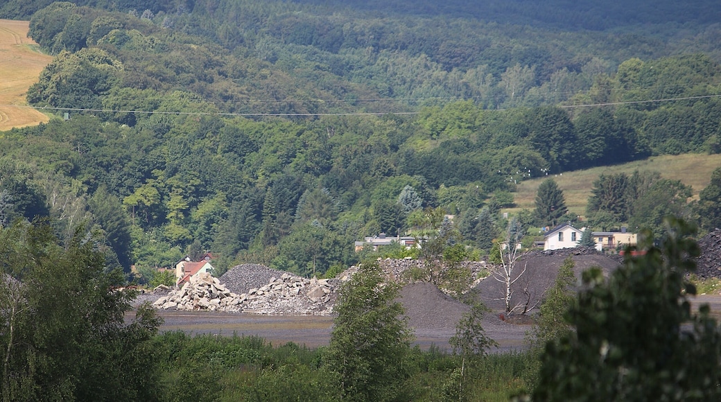 Helbra, view from the Schmid shaft to the Ahlsdorf valley