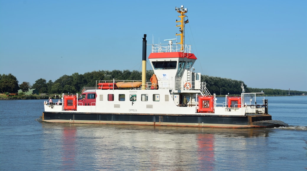 Impressionen von der Fähre in Kudensee über den Nord-Ostsee-Kanal.