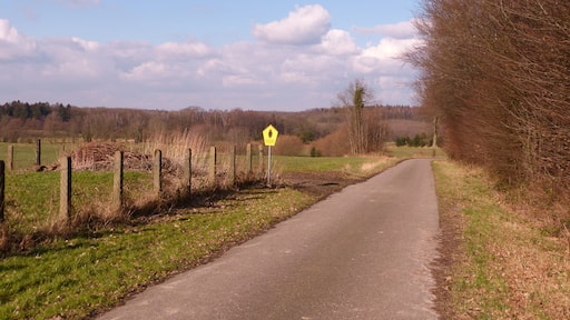 Im Hintergrund des Bildes ist der Deergraben zu sehen.