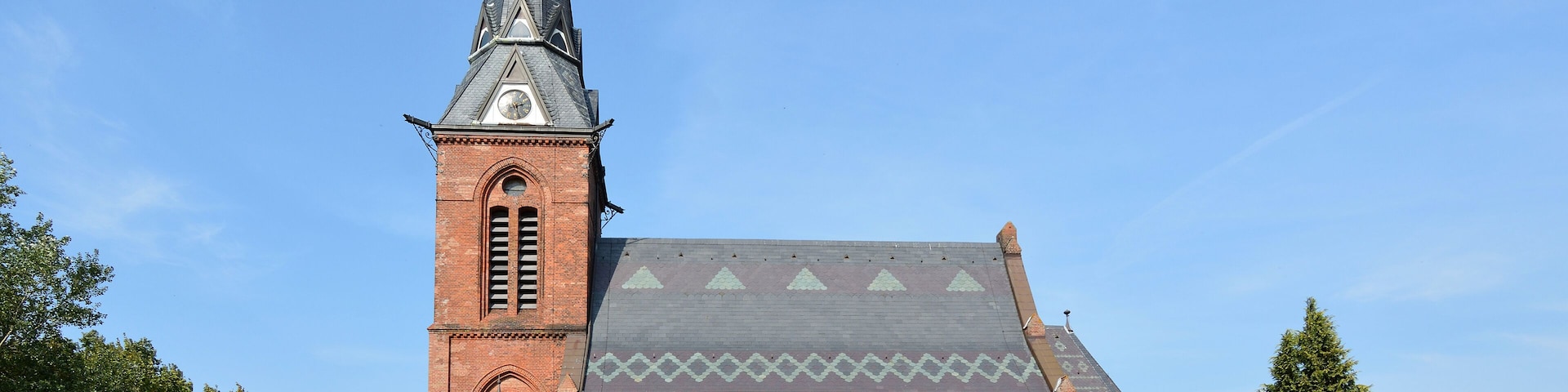 St. Katharinenkirche für die Gemeinden Neuenbrook und Reethwisch. Kirche erbaut 1890 - 1891.