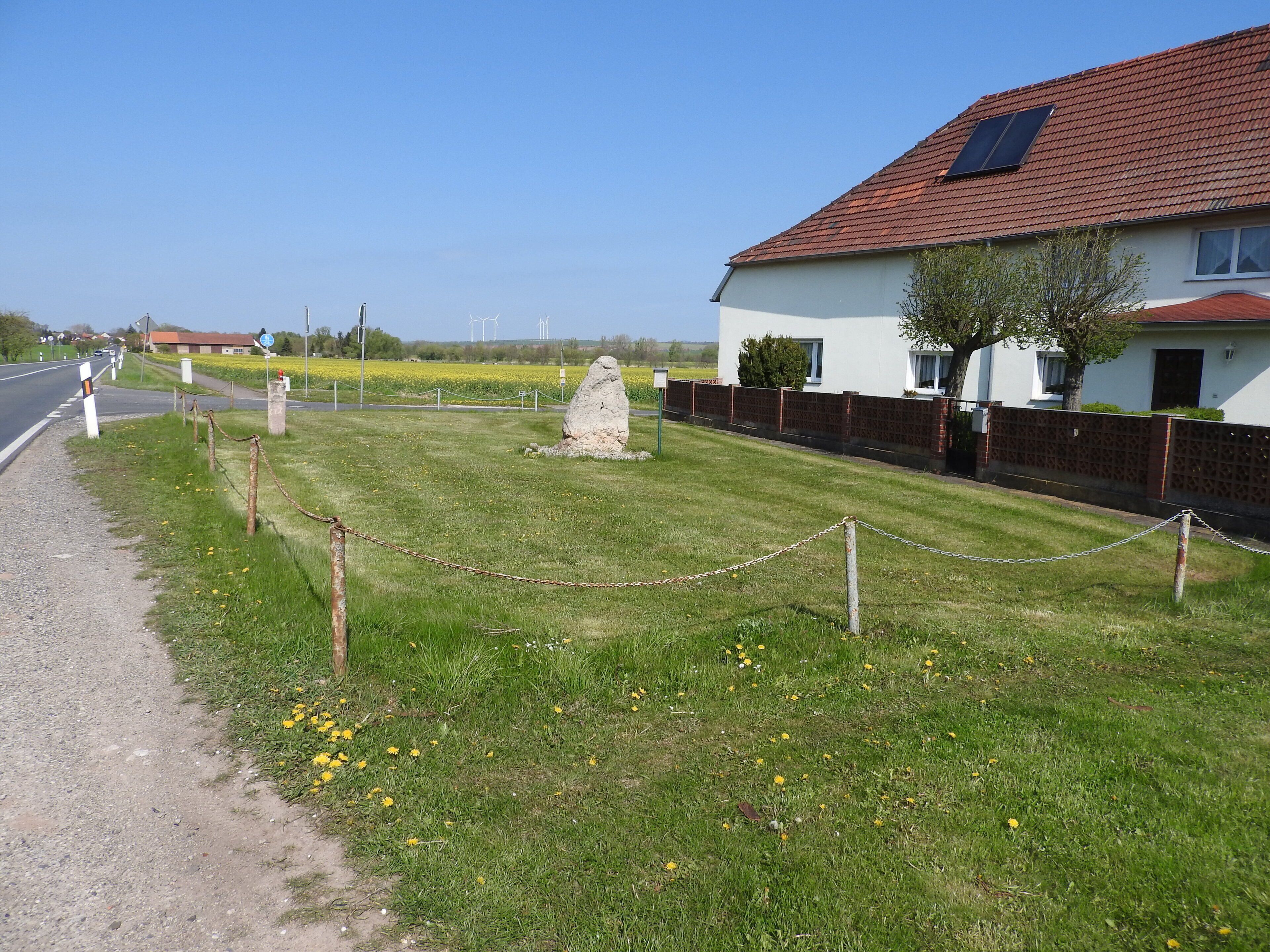 Menhir of Nohra, Wipper, Thuringia, Germany