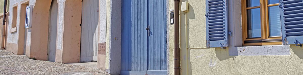 On our Viking Rhine River Cruise the smaller German towns had narrow roads and beautiful views.