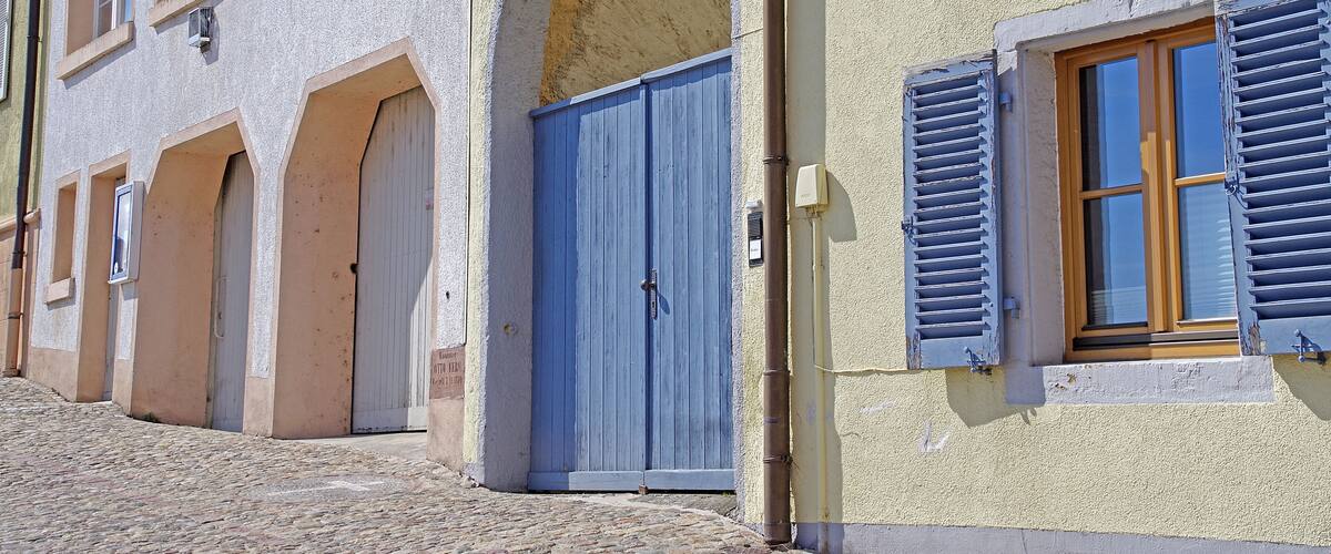 On our Viking Rhine River Cruise the smaller German towns had narrow roads and beautiful views.