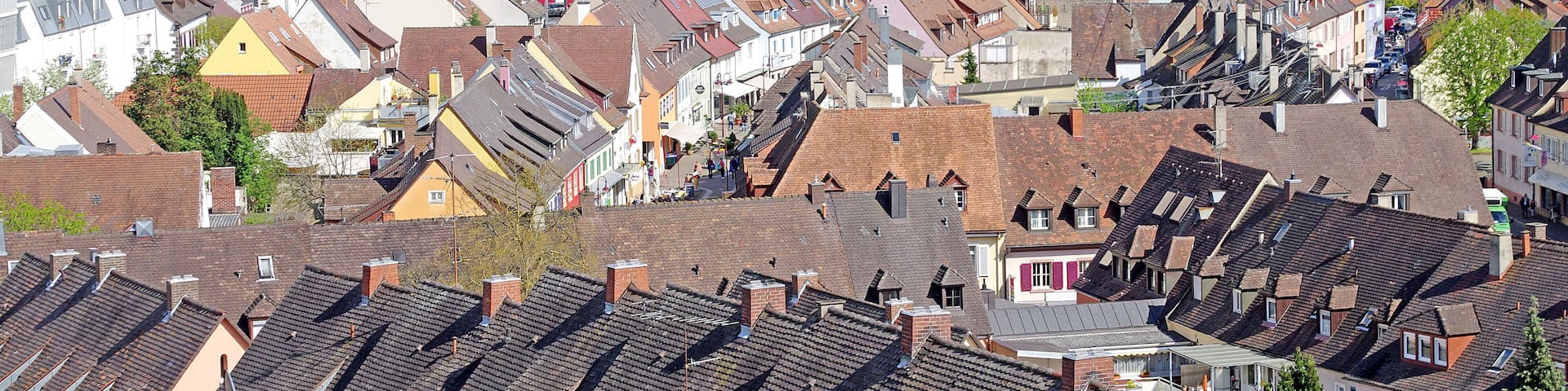 On our Viking Rhine River Cruise the smaller German towns had narrow roads and beautiful views.