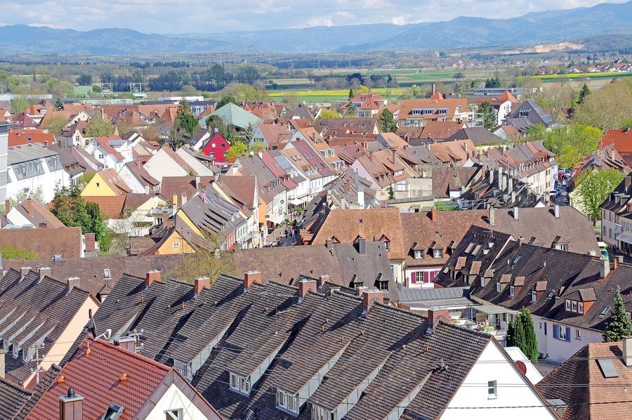 On our Viking Rhine River Cruise the smaller German towns had narrow roads and beautiful views.