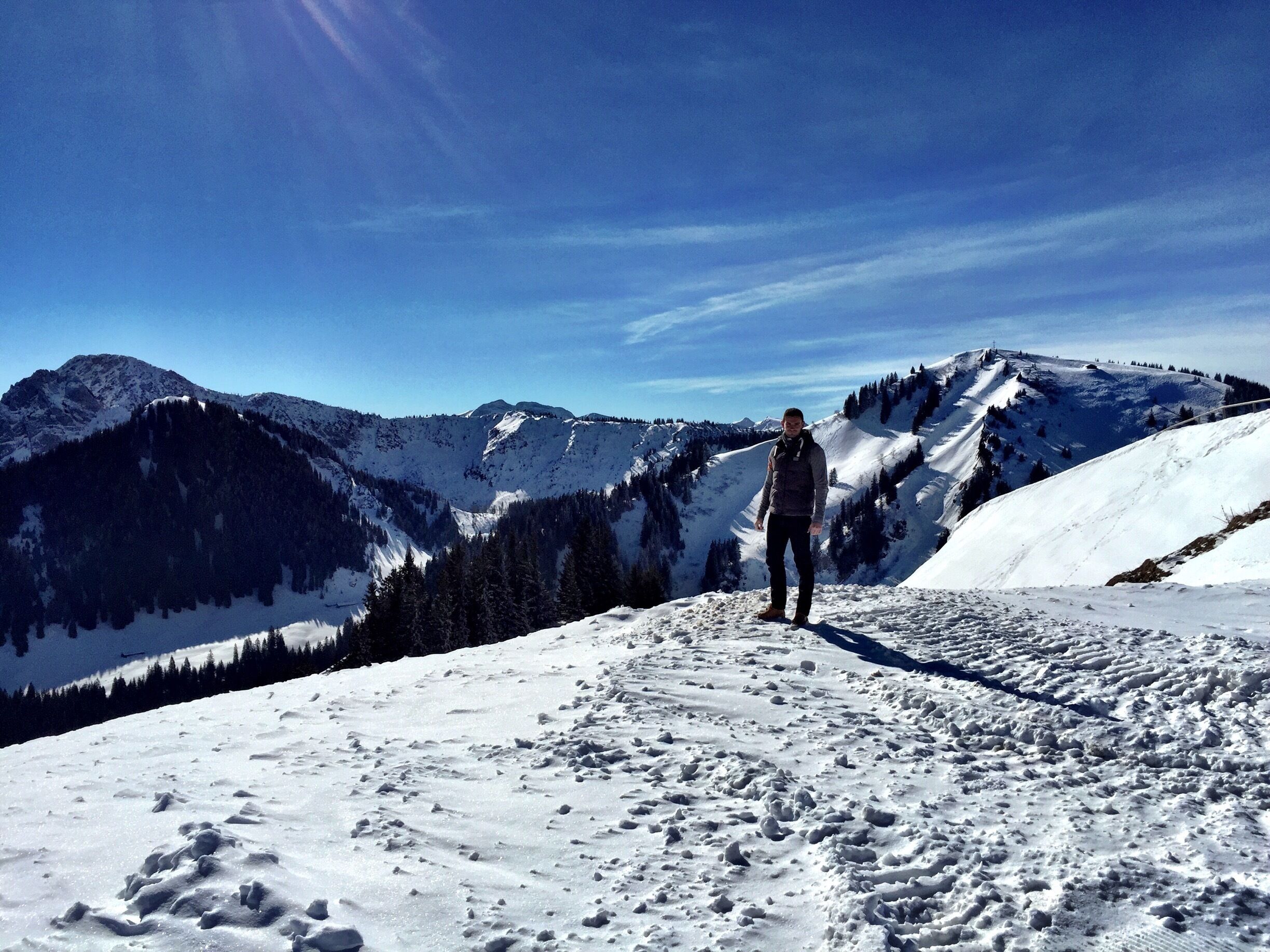 On top of the mountains overlooking the beautiful German City, Tegernsee.

#germany #tegernsee #europe #mountains