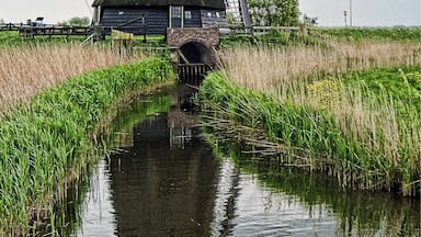 One of the windmills at the Schermer polder in The Netherlands.