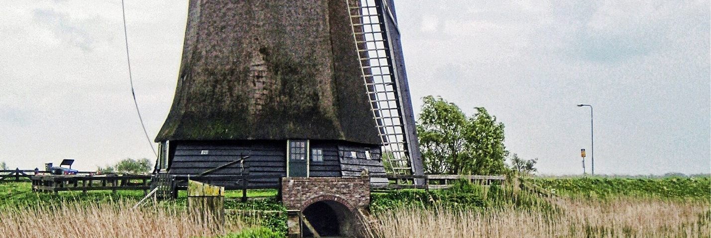 One of the windmills at the Schermer polder in The Netherlands.
