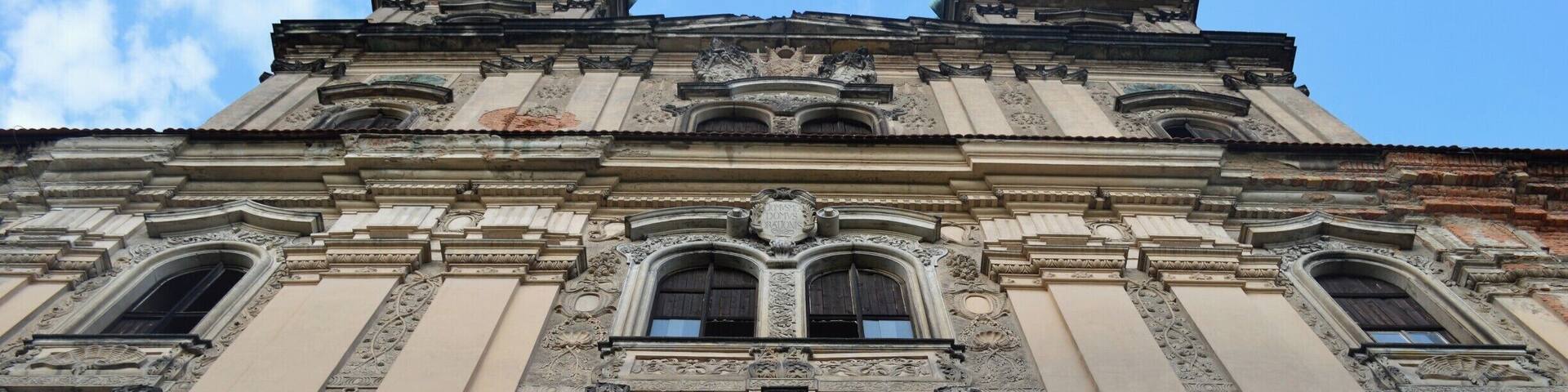 Lubiąż Abbey is beautiful. We received a short tour of the main hall inside, but then also ventured around the buildings on our own (venturing may or may not have been allowed...technically.) This is one of my favorite pictures of the abbey because the angle helps portrays its grandeur. #BvSApplication