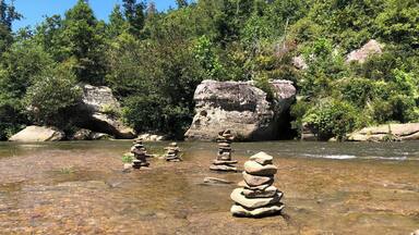 Kayaking down Bear Creek