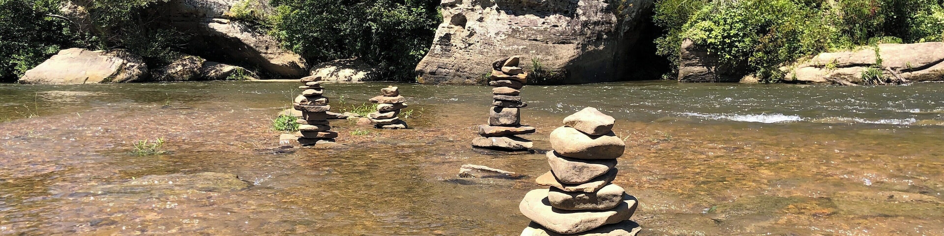 Kayaking down Bear Creek