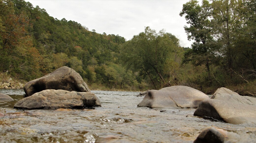 Rocks in the Water of the Cossatot River in Arkansas
