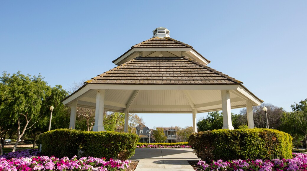 Daytime view of the public city square of Ladera Ranch, California, USA.