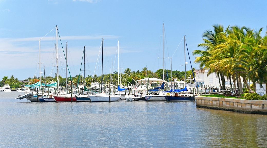 Boats at harbor in Port Salerno south of Stuart along the intracoastal waterway in Florida